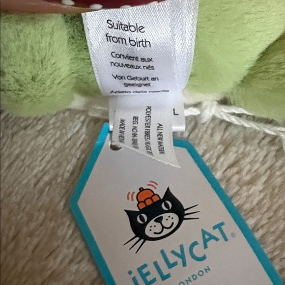 NWT Green Fluffy Turtle Jelly Cat - Picture 9 of 11